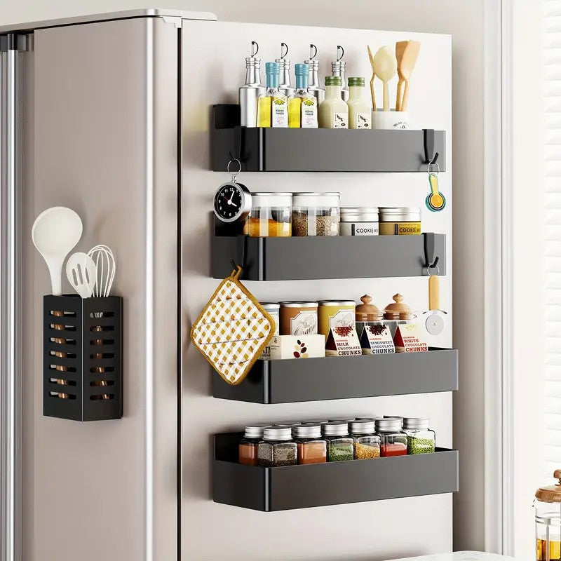 MagnoShelf Duo - סלסלות מגנטיות שמנצלות את צד המקרר והופכות בלגן לסדר